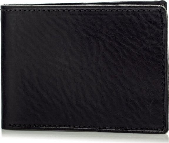 Belveder Mały Portfel Męski Czarny Slim Jucht BW28