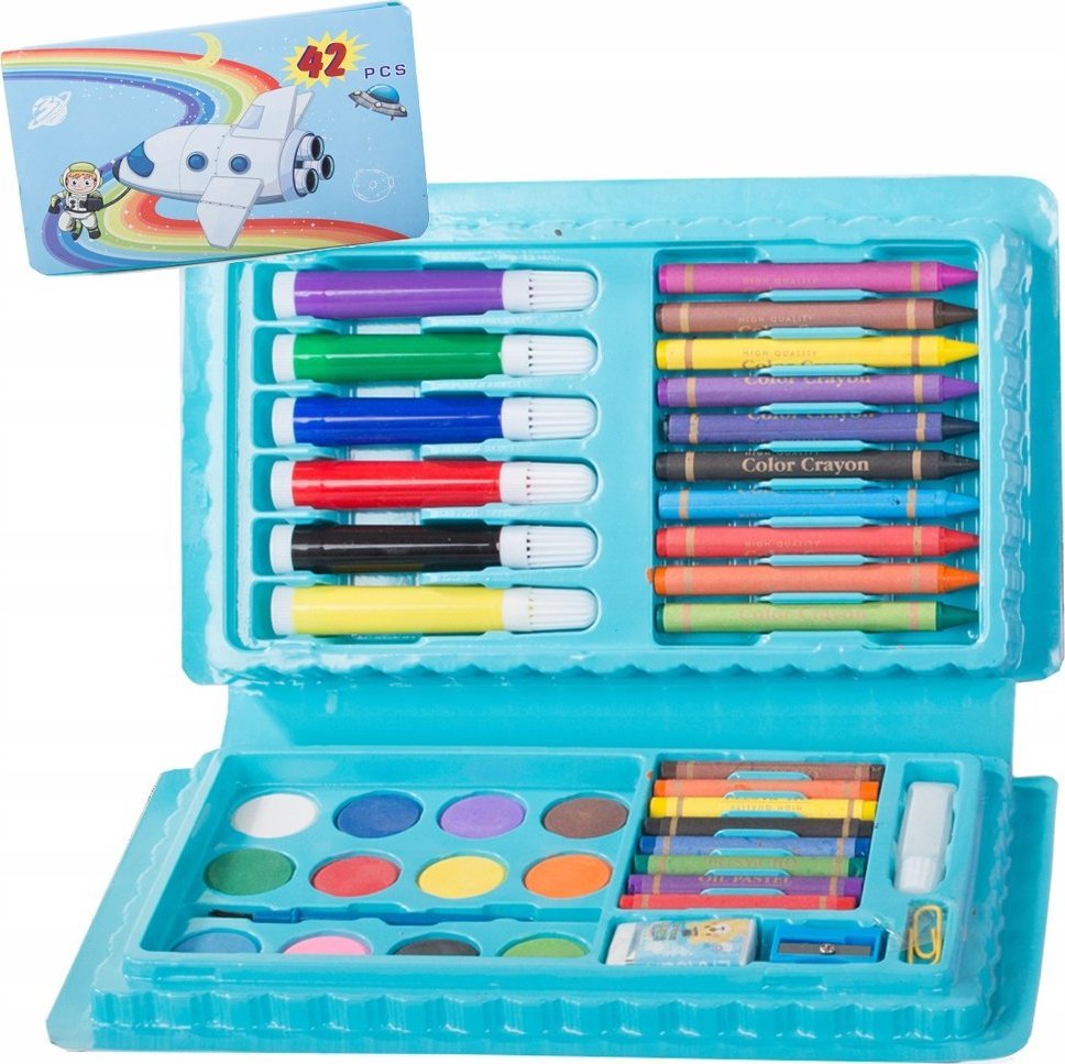 Verk ZESTAW ARTYSTYCZNY DO MALOWANIA W PUDEŁKU 42 szt