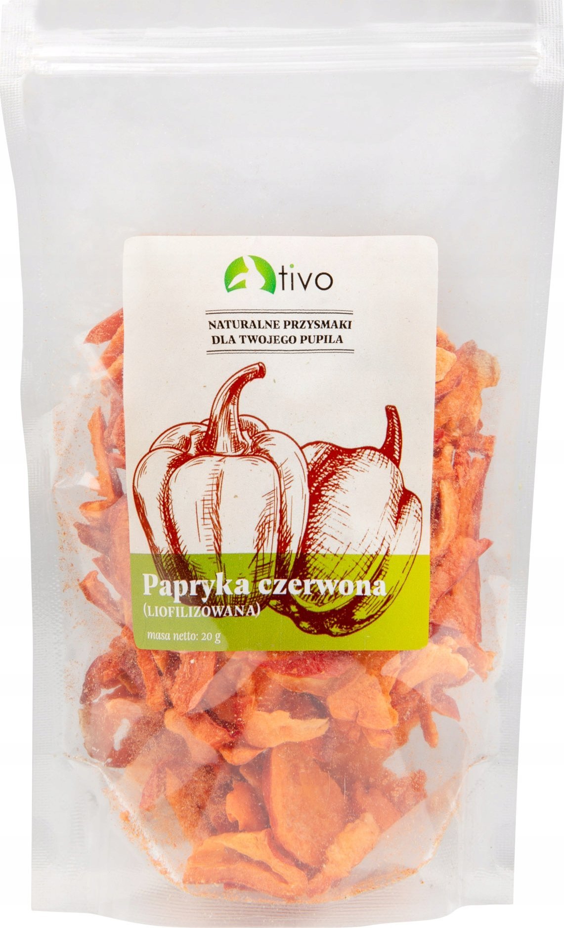 Tivo TIVO WARZYWA LIOFILIZOWANE PAPRYKA CZERWONA 20g