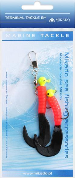 Mikado Zestaw Morski Mikado Pilk Twist Jighead 7.5cm-2x6g