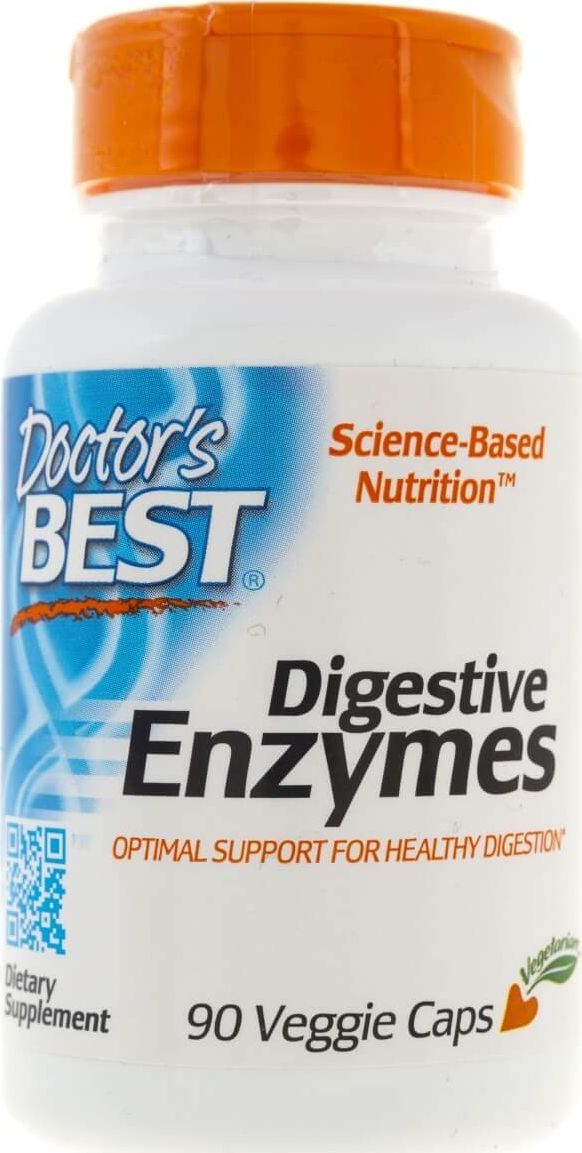 DOCTORS BEST Doctor's Best Digestive Enzymes (Enzymy Trawienne) - 90 kapsułek