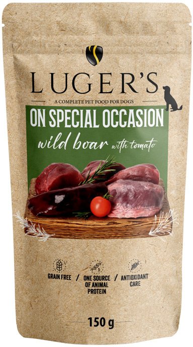 Lugers Karma mokra dla psa Luger's dzik z pomidorem 150 g