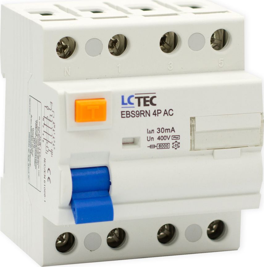 LC-Tec LC Wyłącznik różnicowoprądowy 4P 63A 30mA typ AC