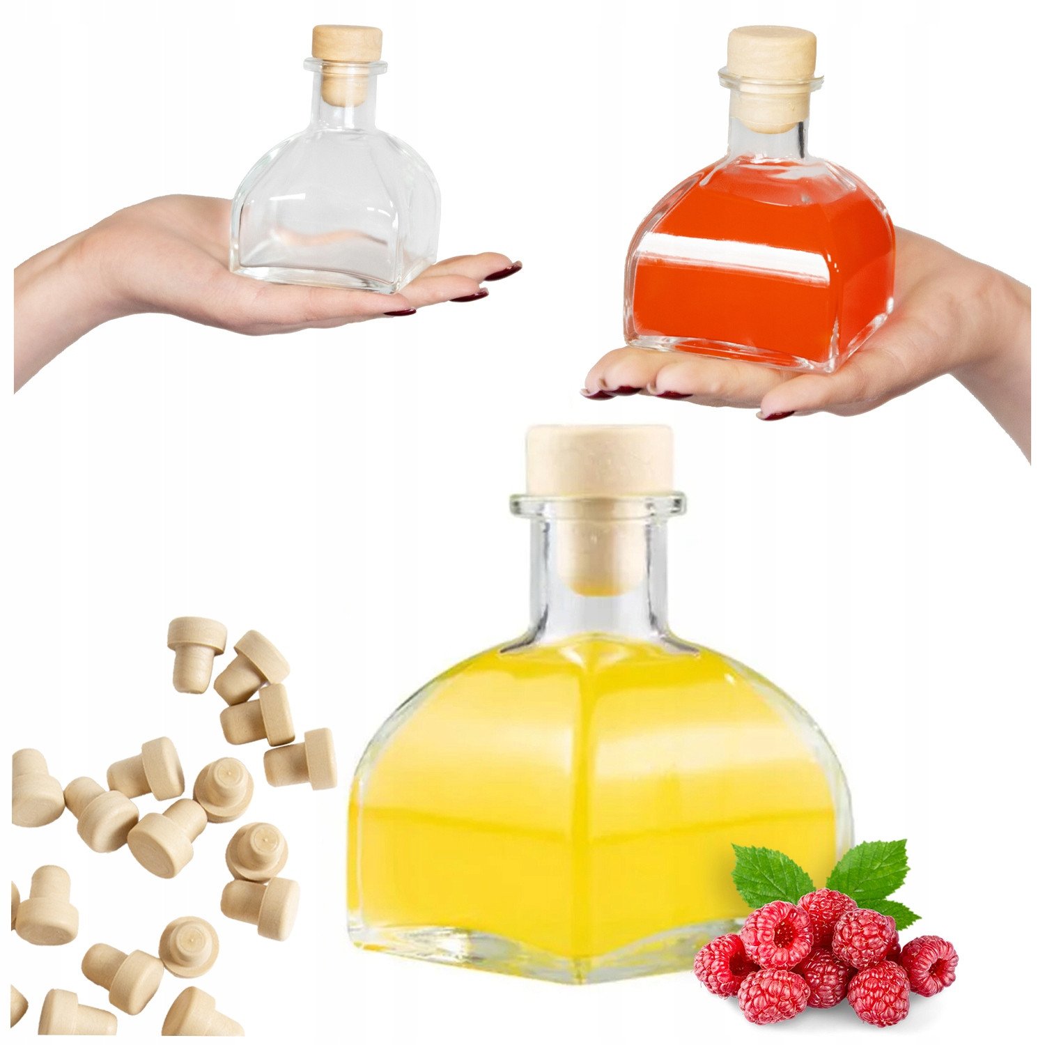 Butelka ELSA 170ml na nalewkę wino likier IDEALNA NA PREZENT grube szkło