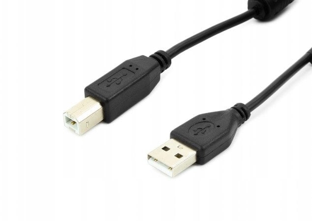 Kabel USB Accura USB 2.0 - USB-B ferryt 1.8m czarny