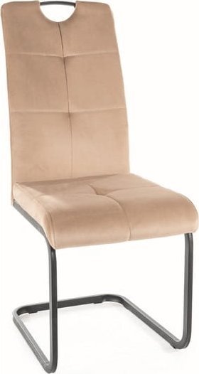 Signal Krzesło na płozie AXO VELVET beżowe SIGNAL