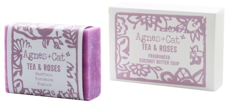 Mydło z masłem kokosowym - Tea & Roses