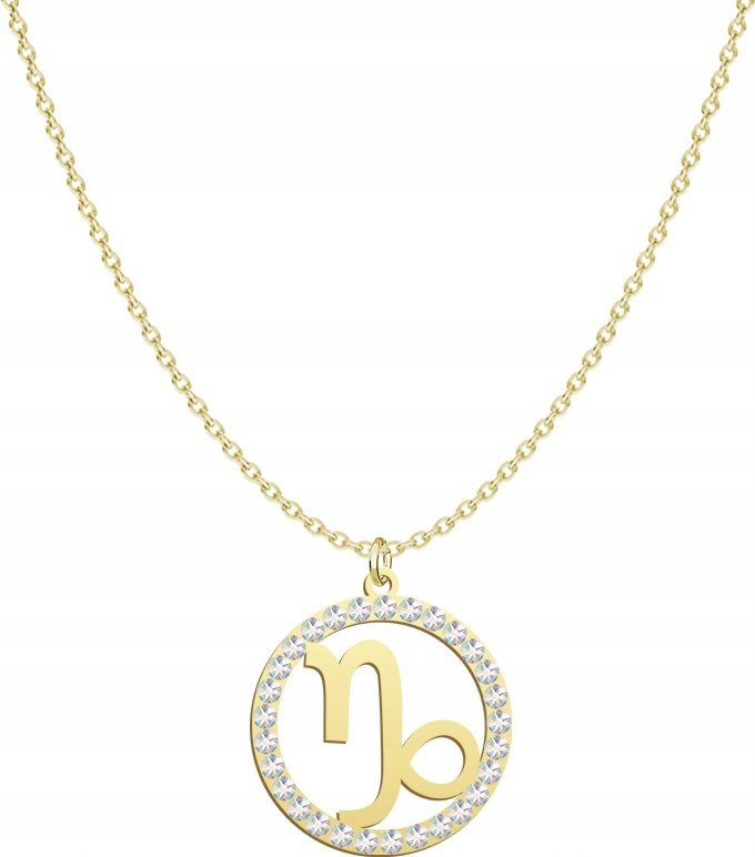 Radziszewska Jewellery Pozłacany Naszyjnik Znak Zodiaku KOZIOROŻEC DEDYKA
