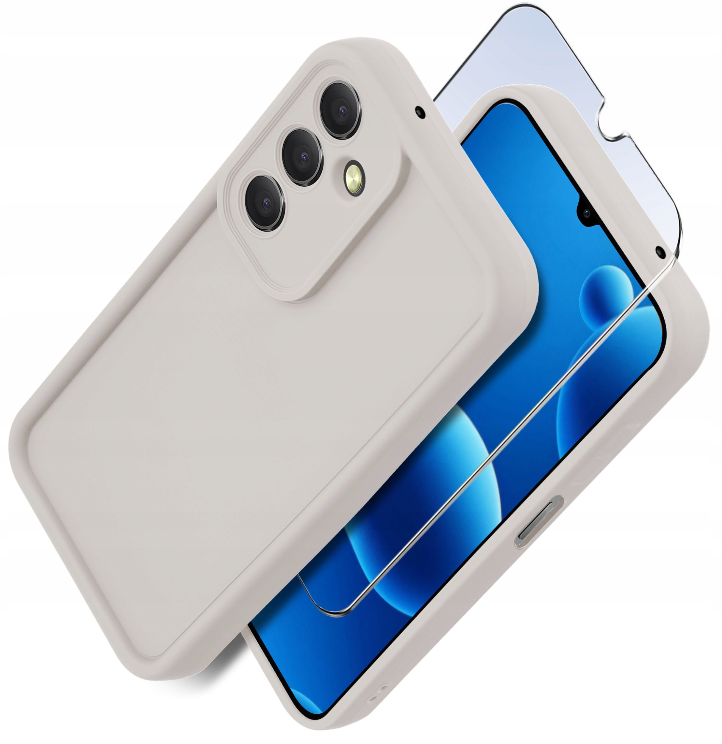 Etui do Samsung A26 5G | silikonowe MATOWE + Szkło ochronne na ekran