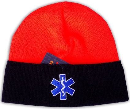 North Wind + medical Czapka ratownicza zimowa PARAMEDYK Merino - fluo