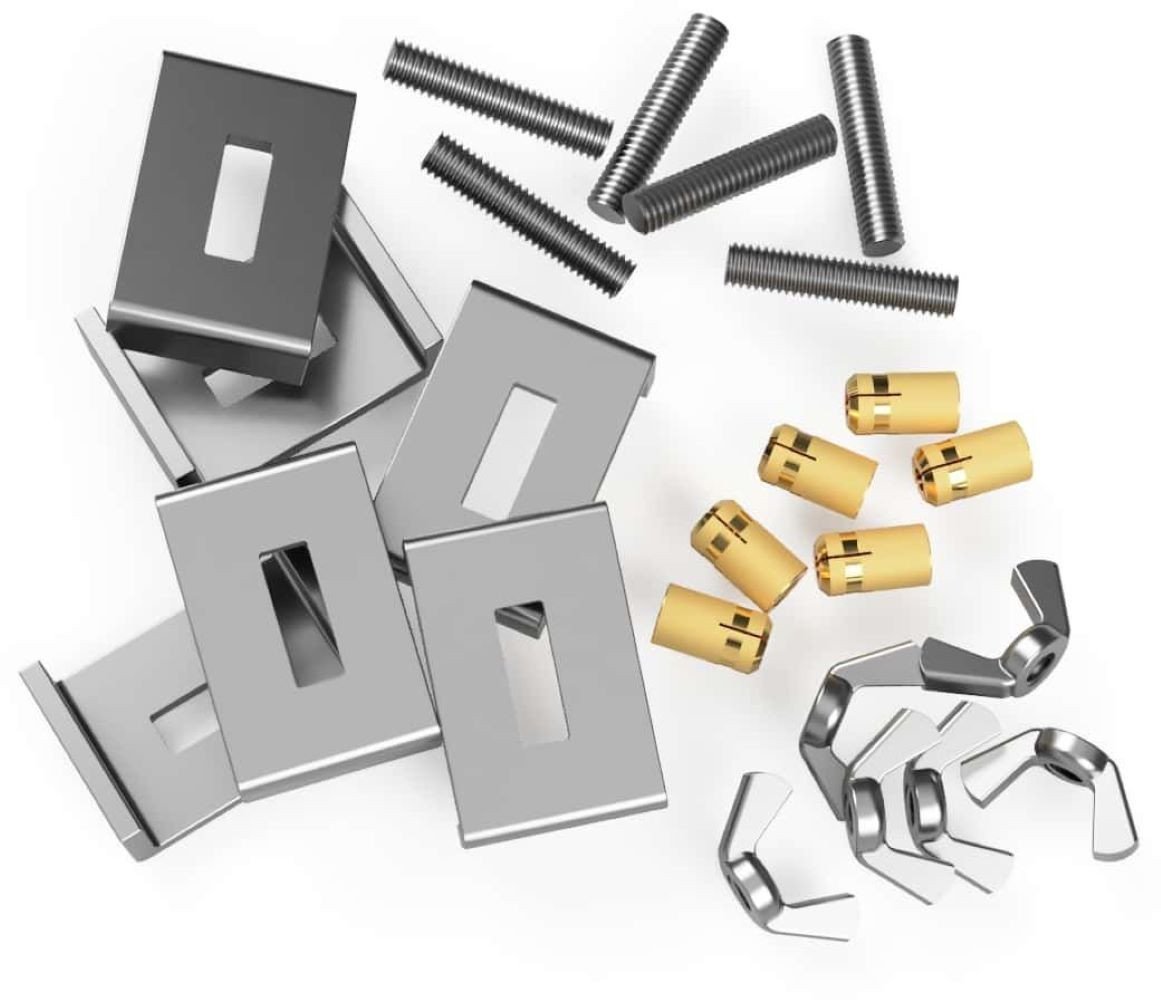 Zaczepy do zlewozmywaków GRANITOWYCH/ STALOWYCH podwieszanych - komplet ( 6 szt)