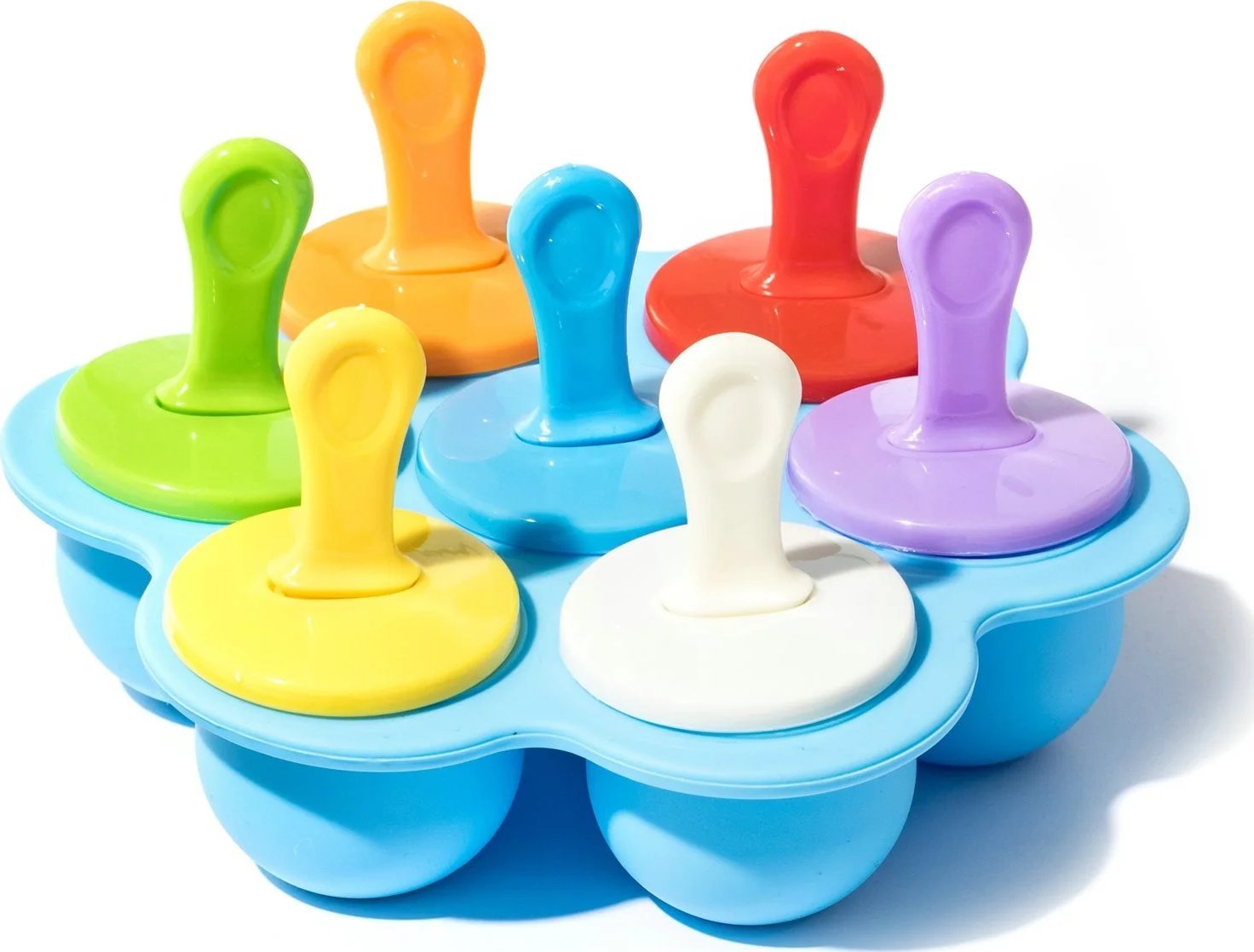 Silikonowa Foremka na Domowe Lody - 7 Sztuk