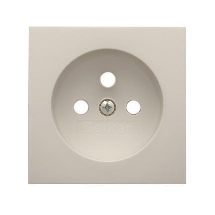 Hager Płytka czołowa do gniazd z uziemieniem B.Kwadrat biała (3963808999)