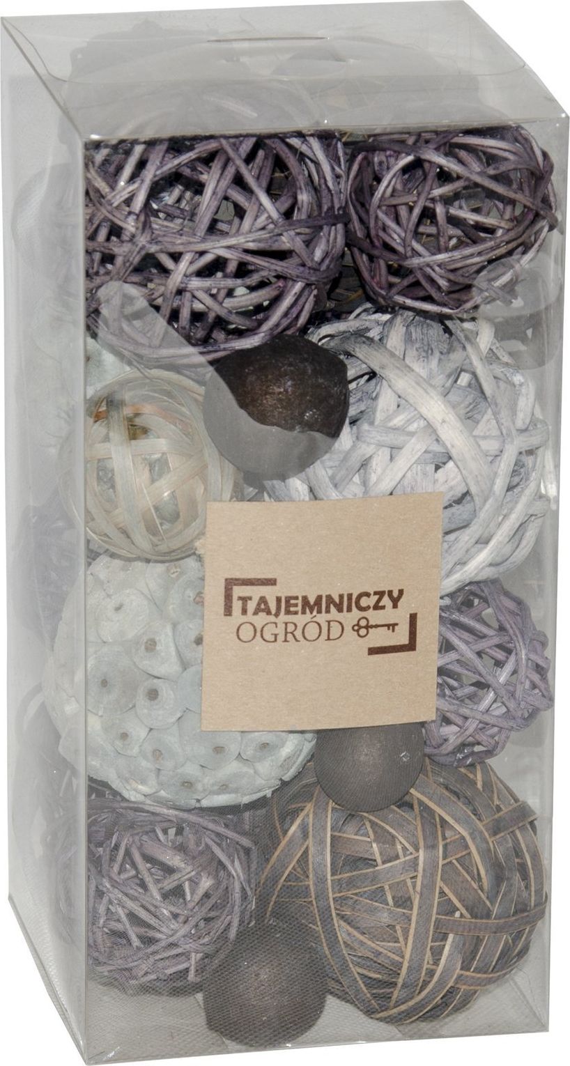 Tajemniczy ogród Kule dekoracyjne mix kolorów