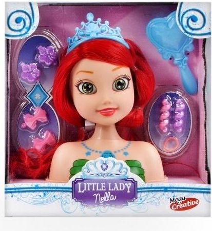 Mega Creative Głowa do stylizacji Nella syrenka