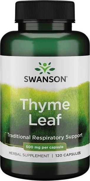 Swanson Tymianek 500 mg - Thyme Leaf (120 kaps.) Swanson
