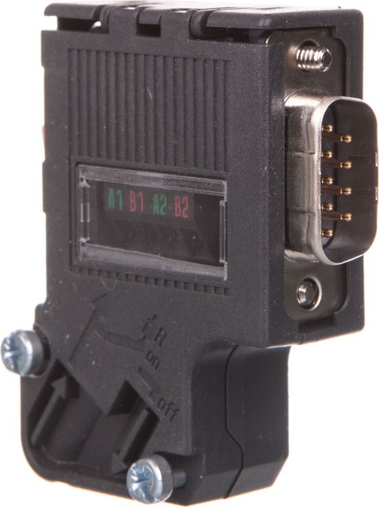 Siemens Wtyczka metalowa dla sieci PROFIBUS do 12 Mbit /s z prostym odprowadzeniem przewodów 6ES7972-0BA42-0XA0