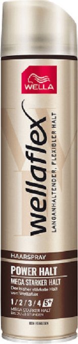Wellaflex Power Halt 5+ Mega Mocny Lakier do Włosów 250ML