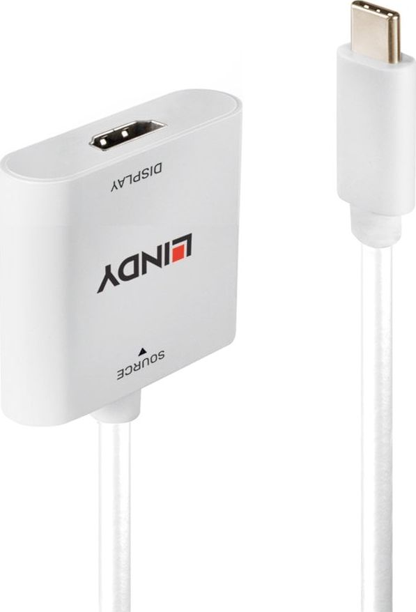 Adapter USB Lindy 43339 USB-C - HDMI Biały (43339)