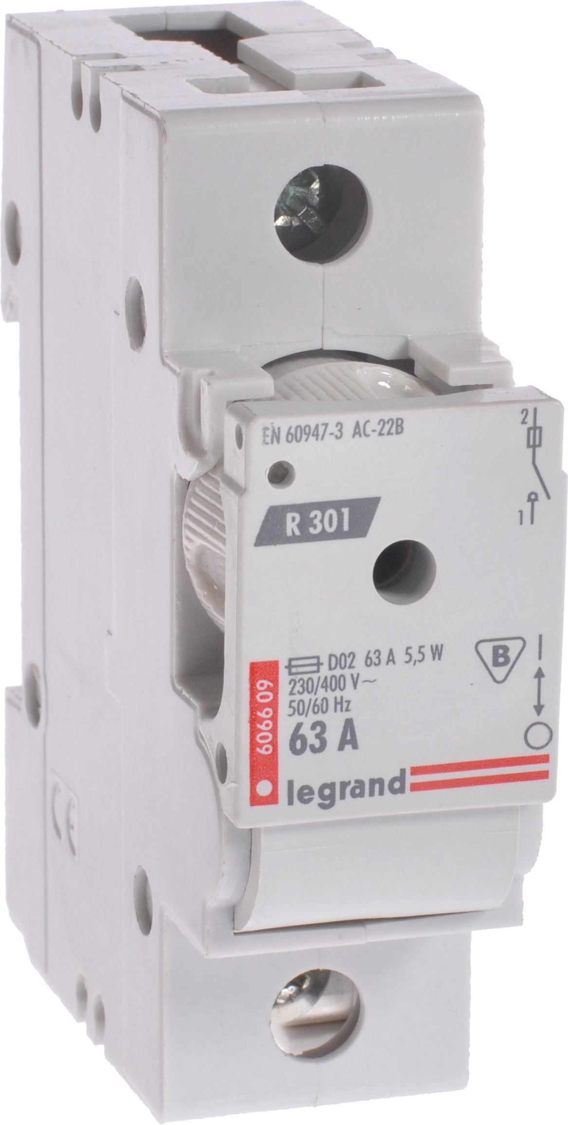 Legrand Rozłącznik bezpiecznikowy 1P 63A D02 R301 (606609)