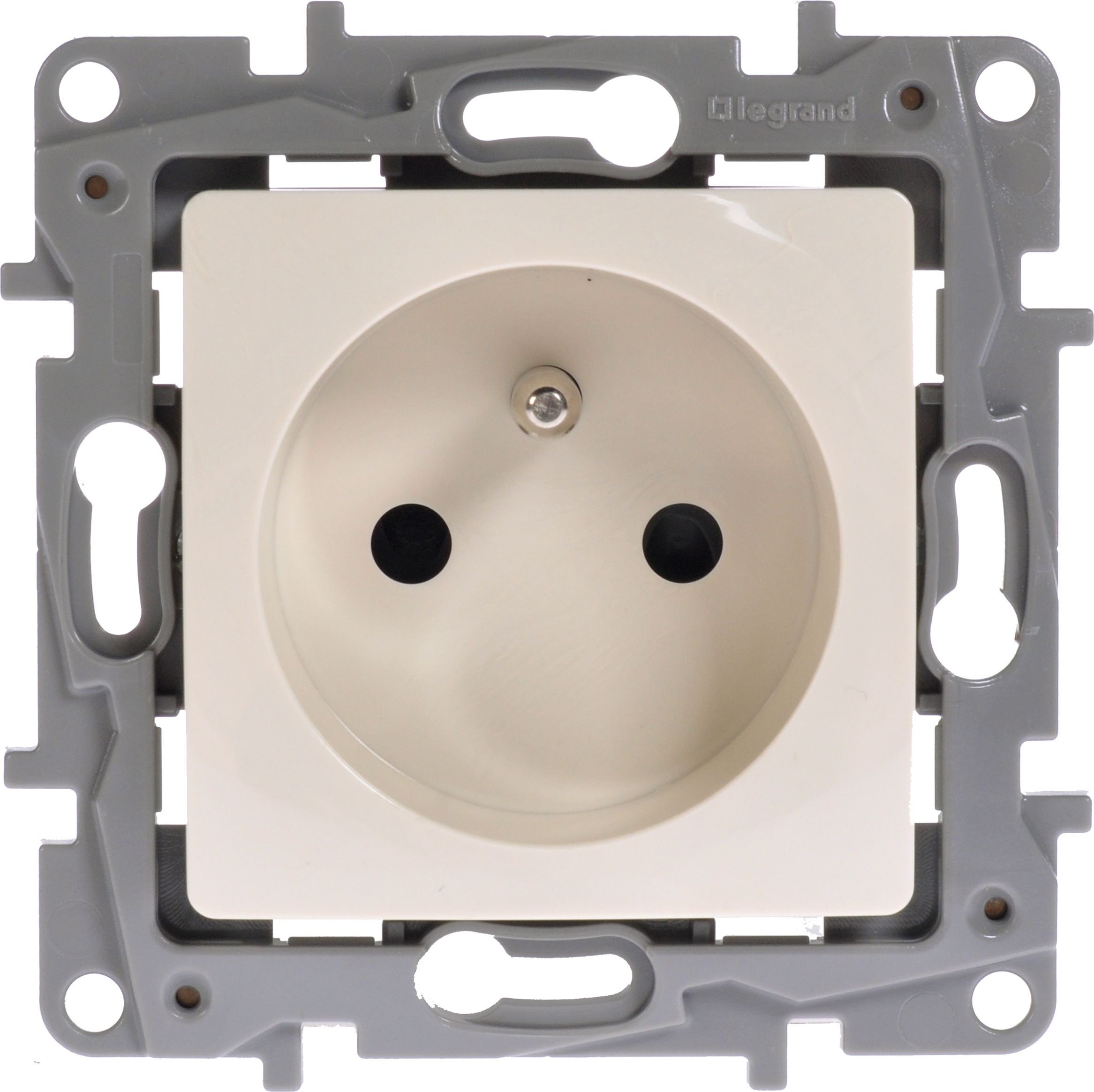 Legrand Gniazdo wtyczkowe z uziemieniem 16A 250V kremowe - 664636