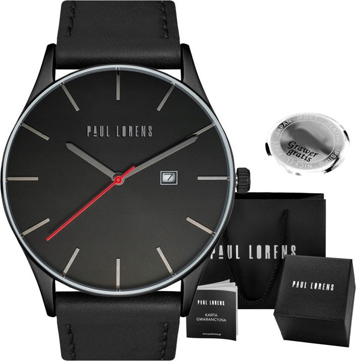 Zegarek Paul Lorens Zegarek męski Paul Lorens - LONGIO 1A5-2 z grawerem