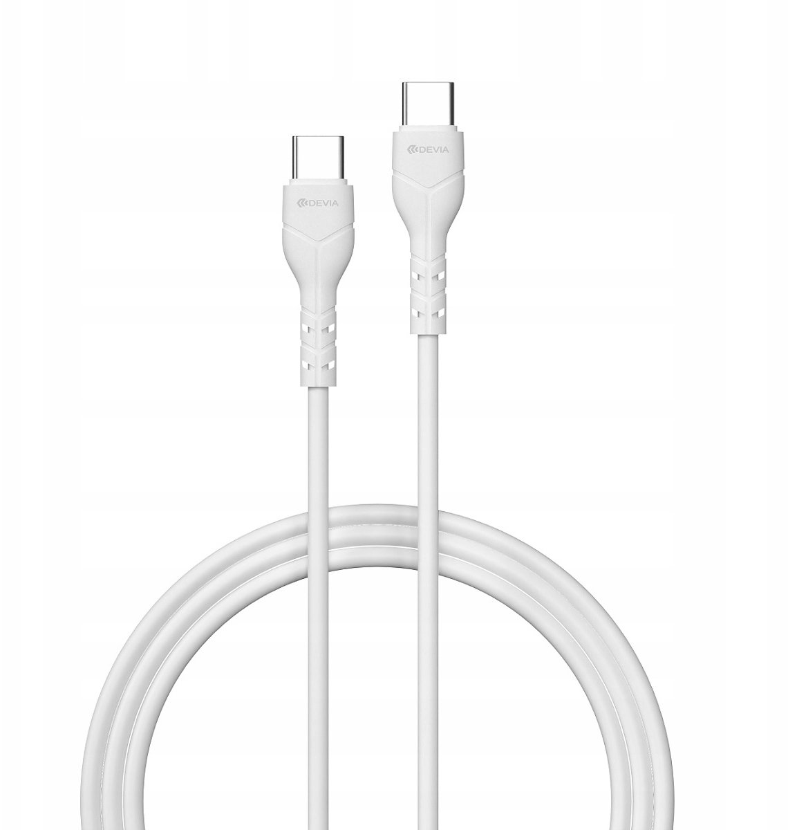 Devia kabel Kintone EC151 USB-C - USB-C 1,0 m 3A biały