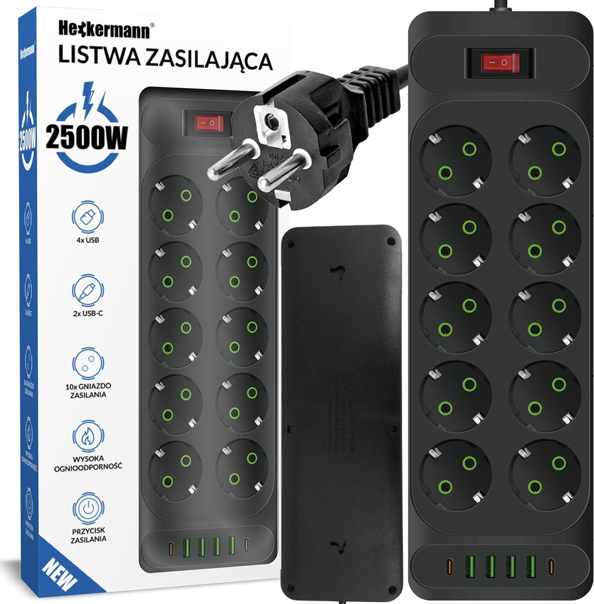 Listwa zasilająca Heckermann Listwa zasilająca Heckermann F35U