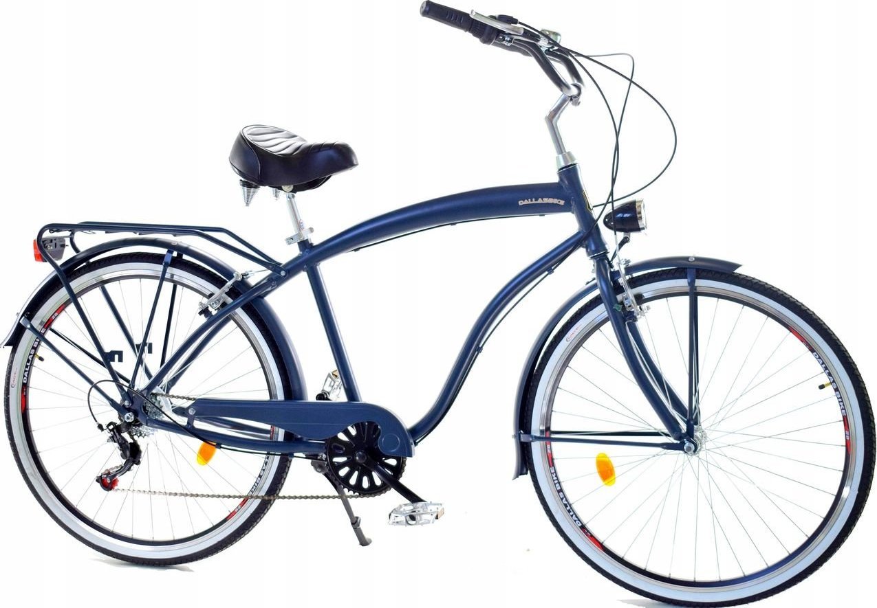 Dallas Bike Rower Dallas Cruiser Men 28" 7spd Alu - granat z czarnym