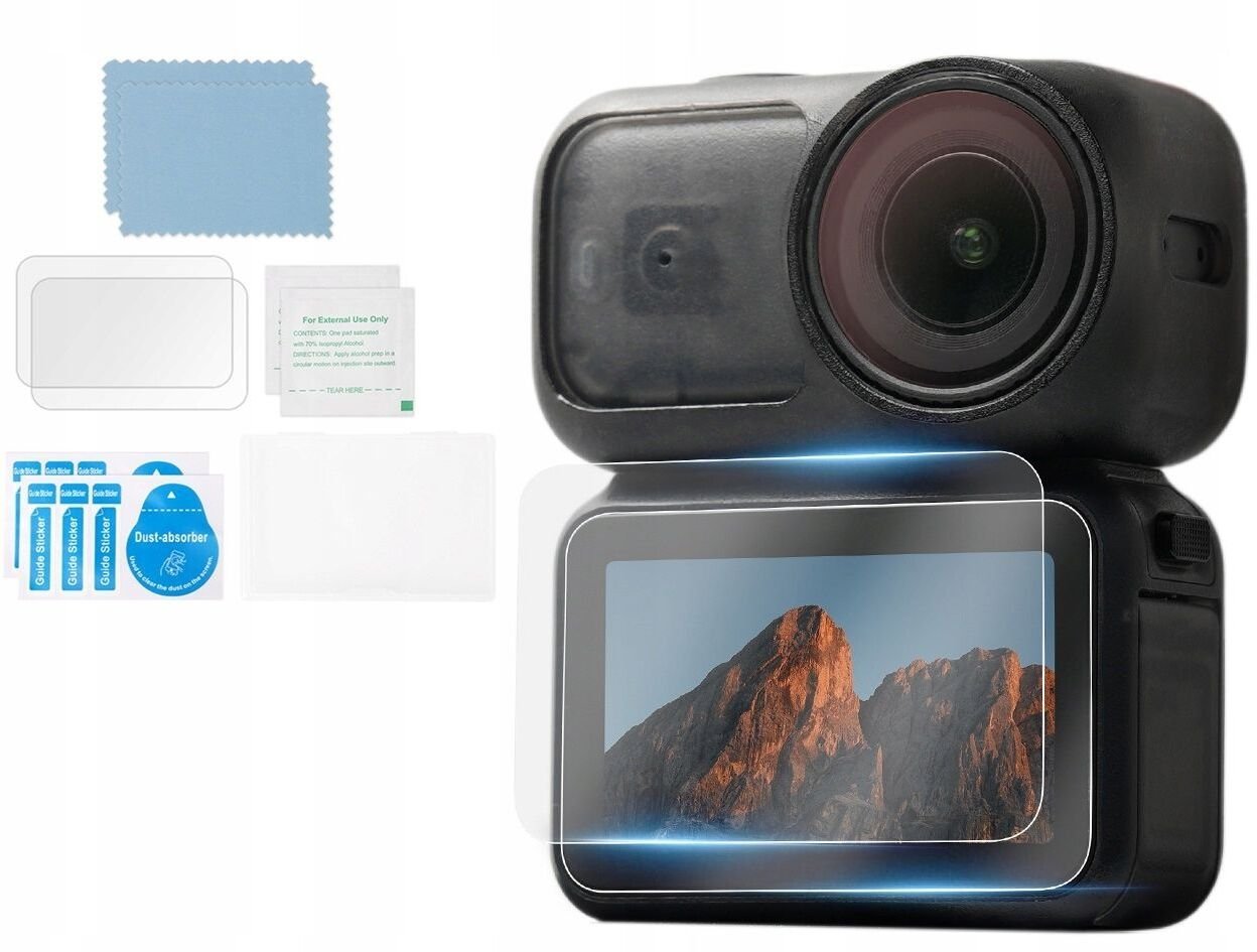 2x Osłona Na Ekran Lcd Szkło Ochronne Hartowane 9h Zestaw Do Dji Osmo Nano / On-bhm082-2