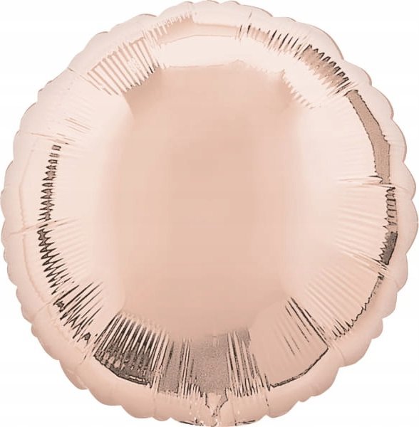AMSCAN Balon foliowy metalik różowe złoto okrągły 43cm luzem 9914092-92