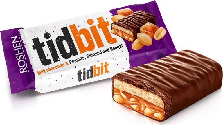 Roshen Tidbid Baton z nadzieniem nugatowym i karmelem 50 g