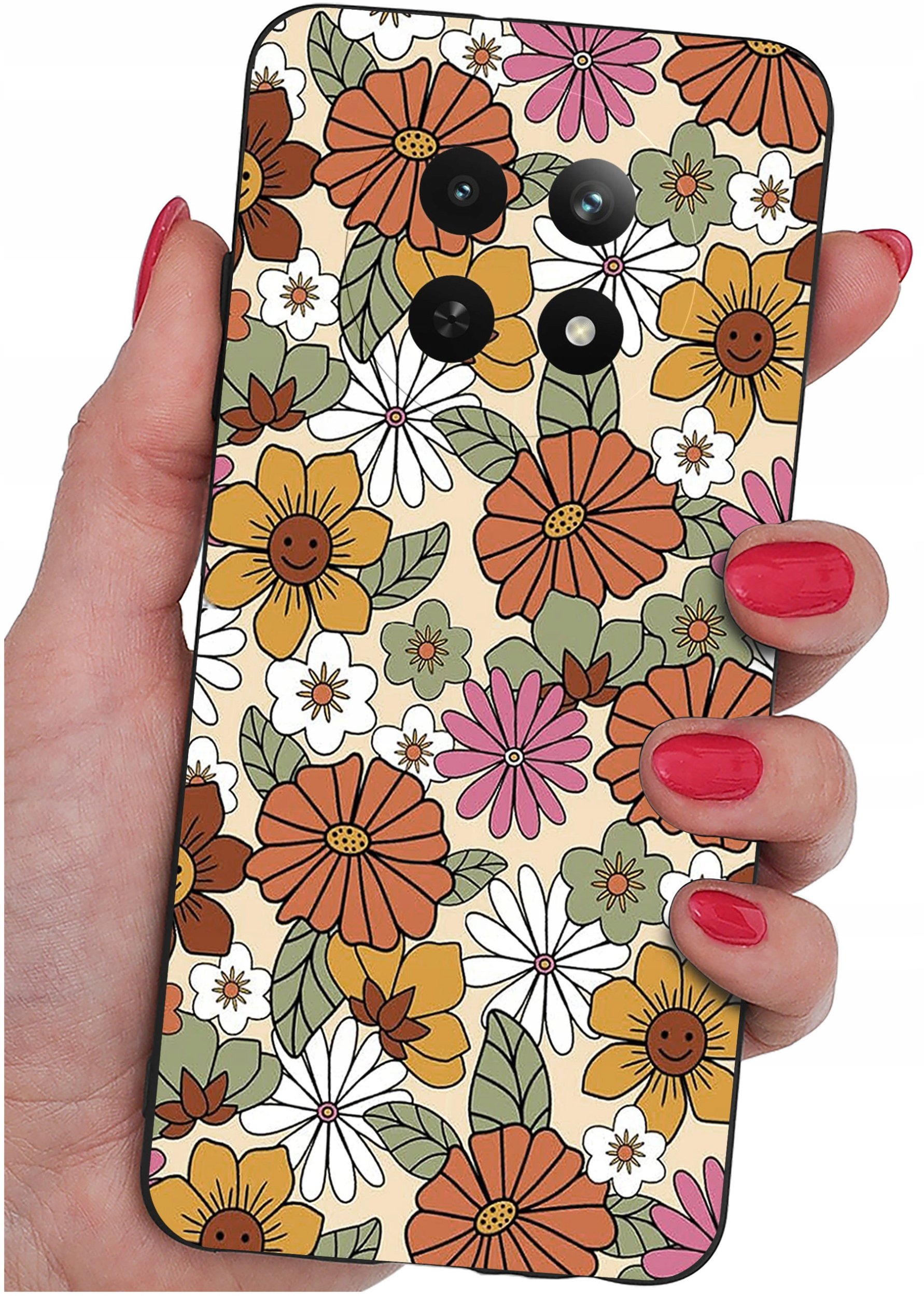 Etui do Realme 12 5G | 12x 5G WZORY |SILIKONOWE MATT CASE + SZKŁO 9H