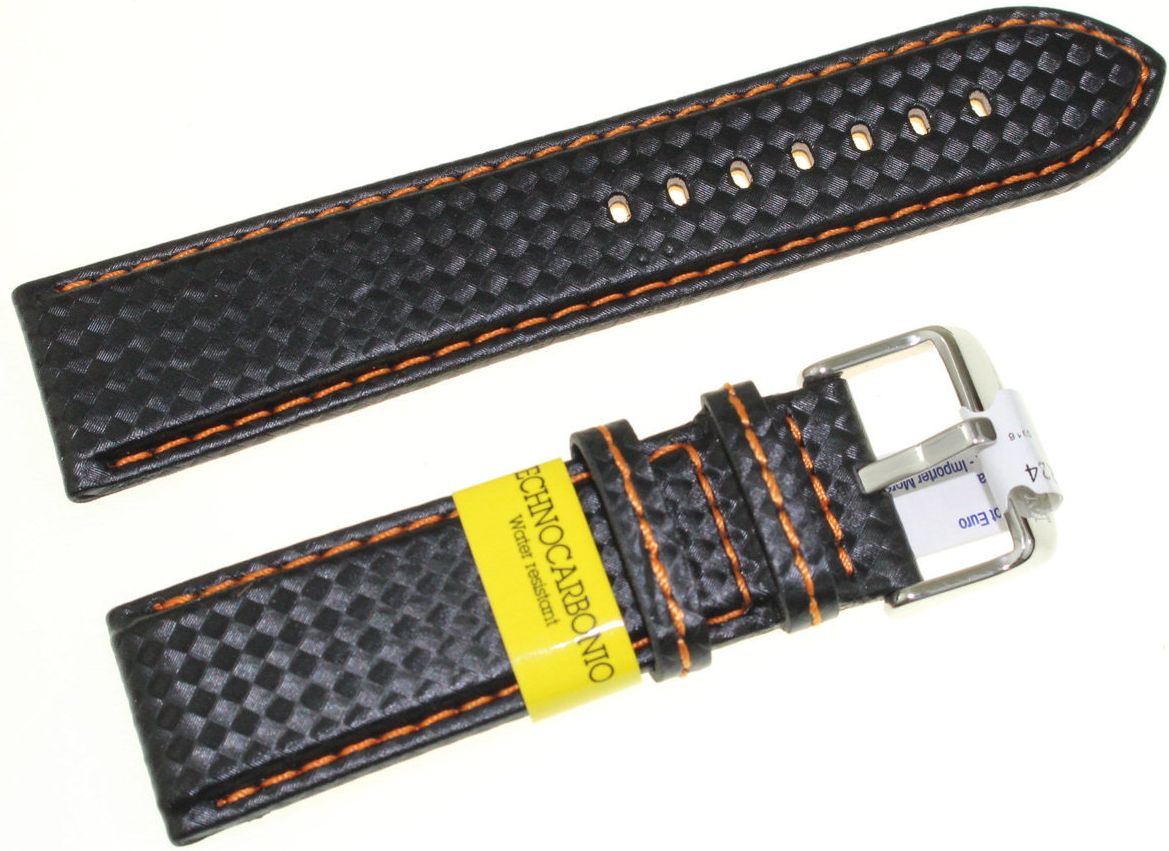 Morellato Karbonowy wodoodporny pasek do zegarka 24 mm Morellato A01U3586977886CR24