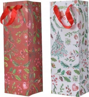 Kaemingk Torebka na prezent świąteczna papierowa