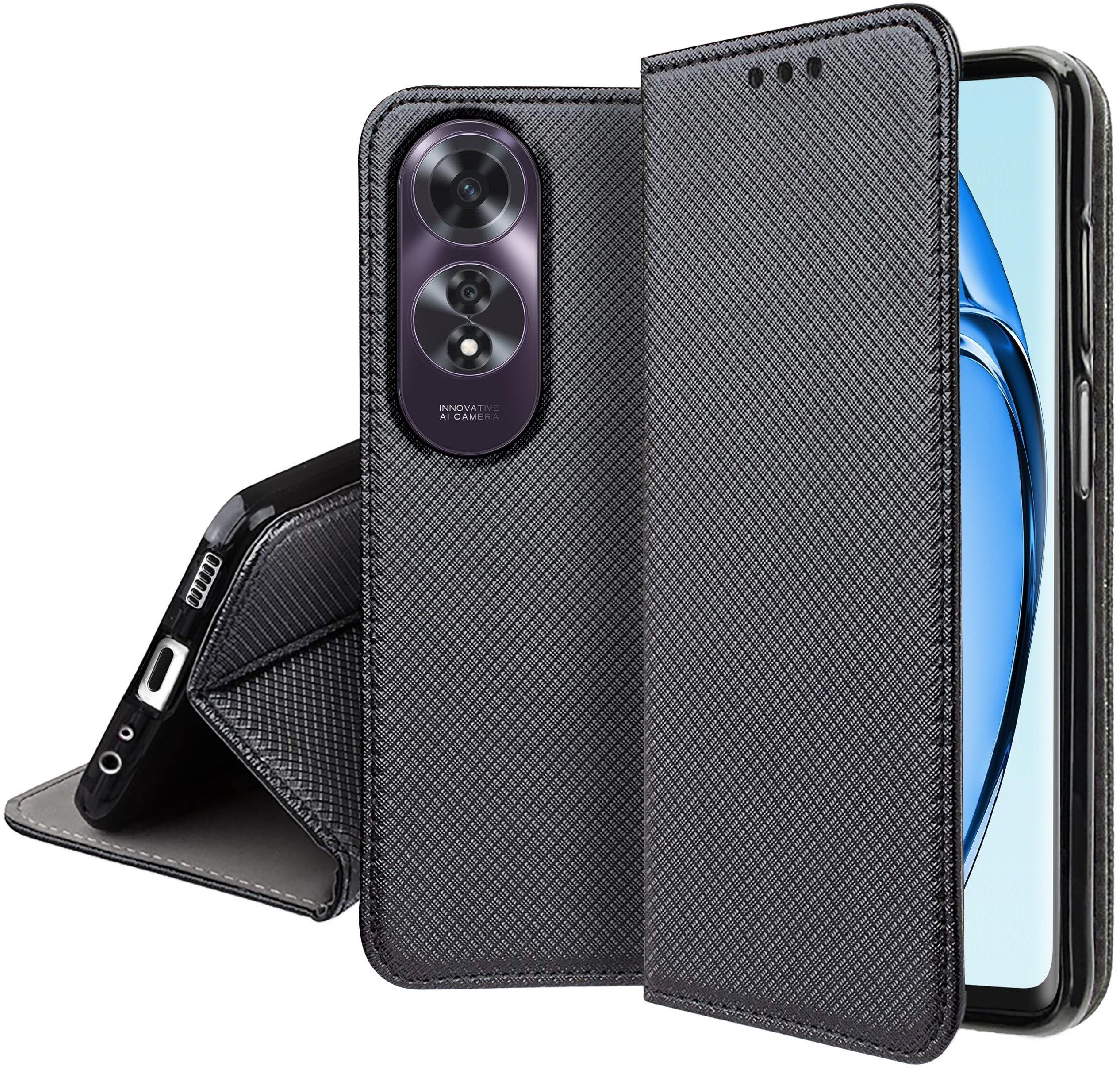 Etui do Oppo A60 4G SMART MAGNET CASE PORTFEL + SZKŁO OCHRONNE 9H