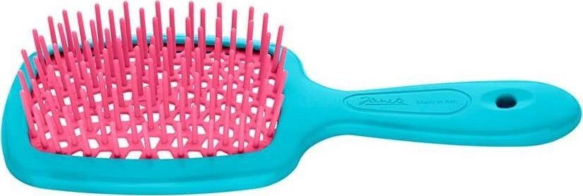 JANEKE_Small Superbrush mała szczotka fryzjerska do rozczesywania włosów Różowo-Niebieska