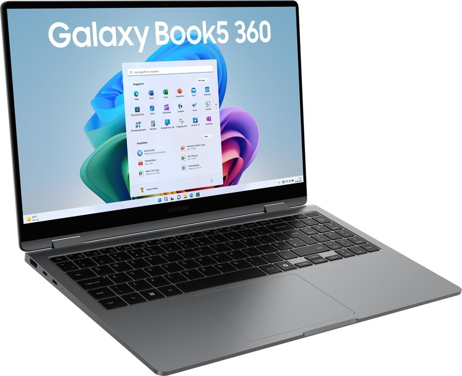 SAMSUNG Galaxy Book5 360 39,60cm 15,6Zoll Intel Ultra 7 256V 32GB LPDDR5x 512GB SSD W11P Grey