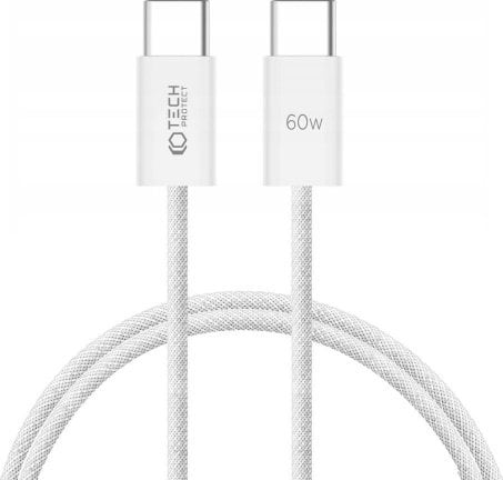 Kabel USB Tech-Protect USB-C - USB-C 1 m Biały (9319456607116 [23995918])
