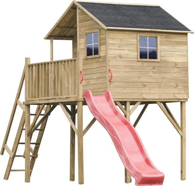 4iQ Group Domek dla dzieci Jerzyk MAX ze ślizgiem