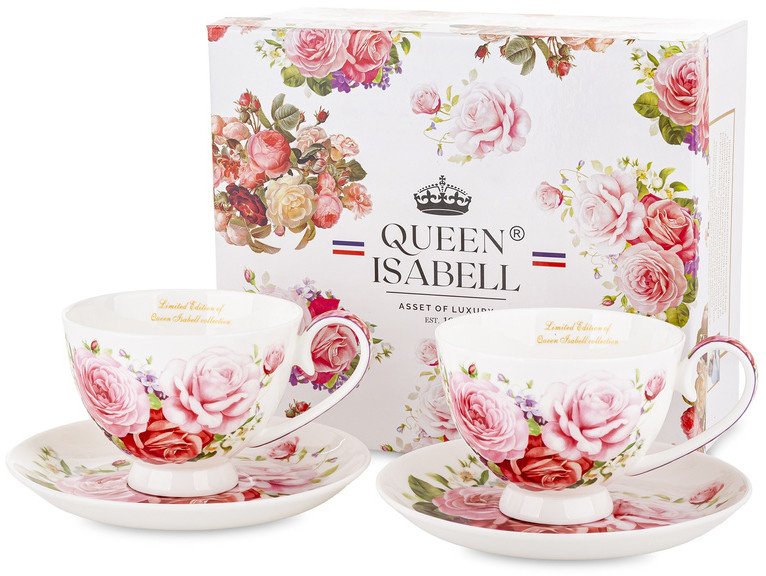 Kpl.dwóch Filiżanek Z Podstawkami