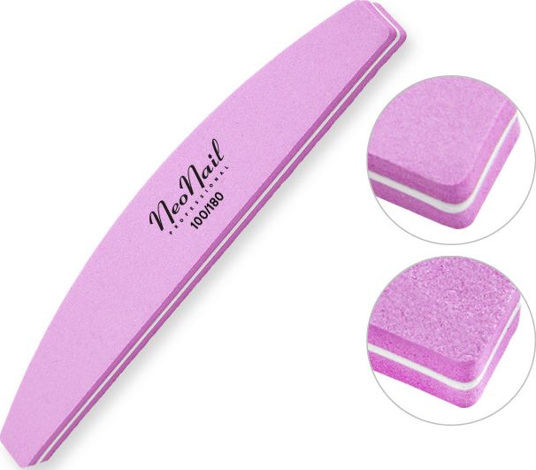 NeoNail NeoNail polerka łódka 100/180 różowa 166