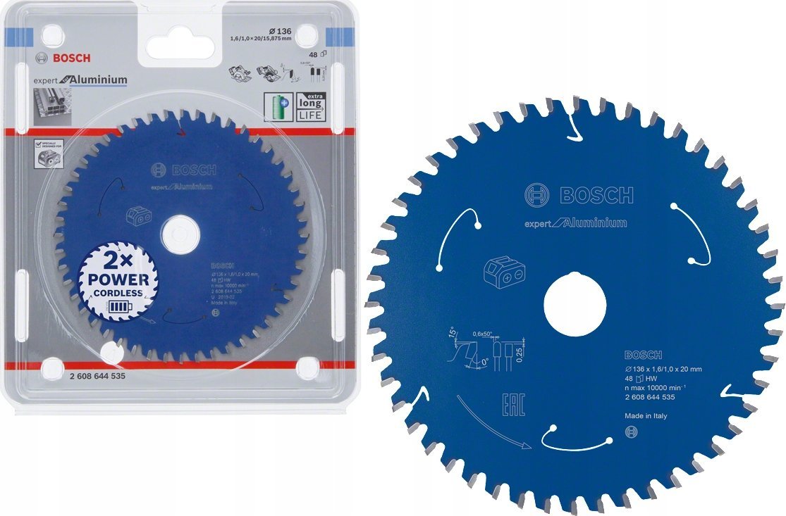 Bosch Bosch circular saw blade Expert for Aluminum, 136mm