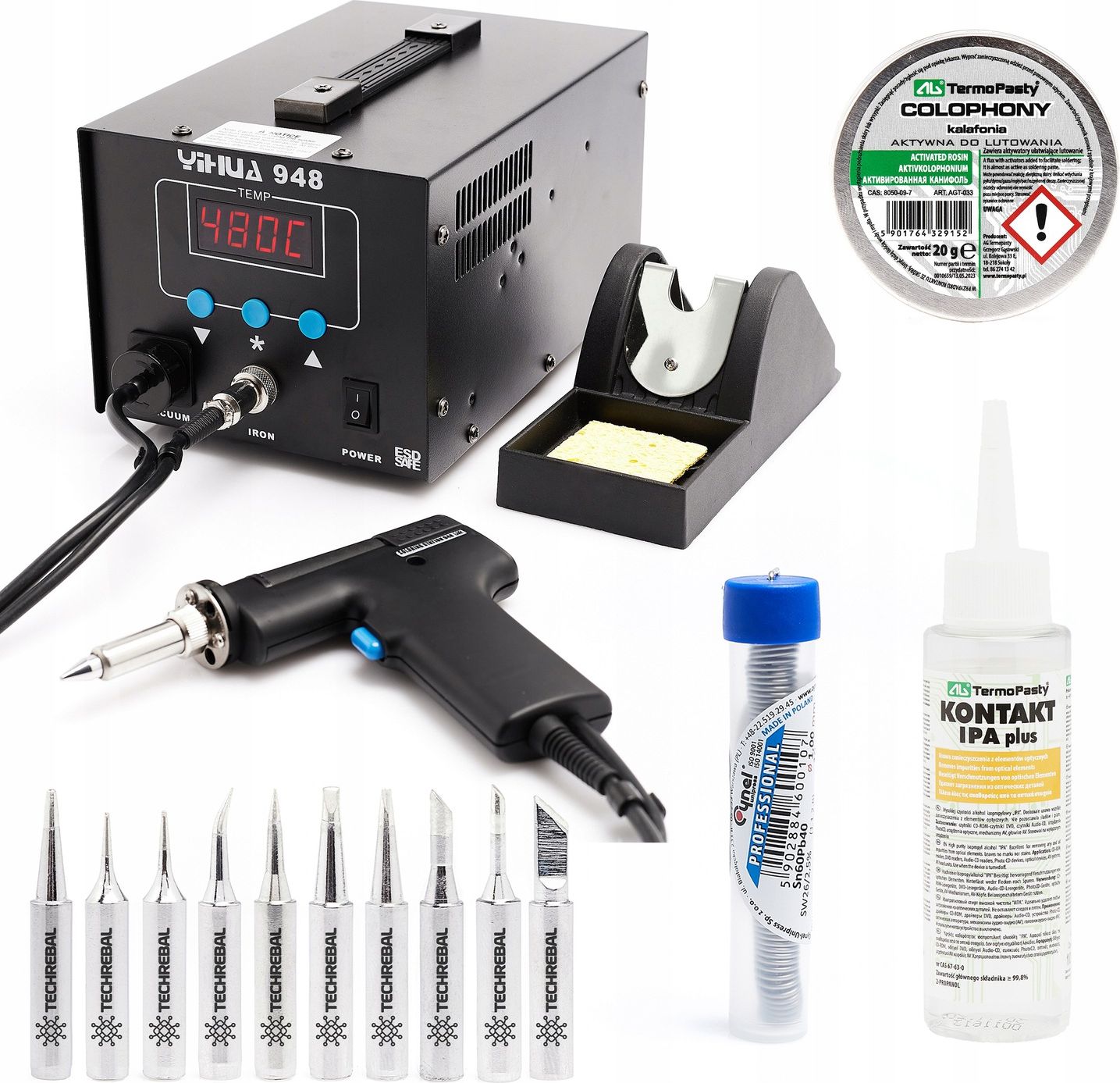 Techrebal Stacja lutownicza YIHUA 948 KIT10