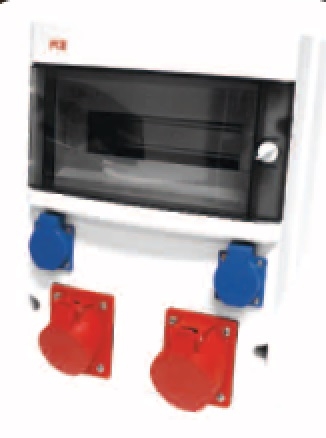 PCE Rozdzielnica budowlana Star 32A/5P 16A/5P 2x2P+Z IP44 9019001W