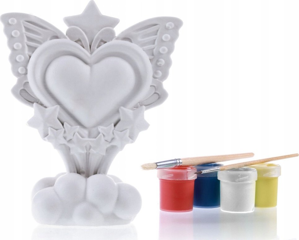 Kolorowanka 3D Moon Heart Figurka gipsowa