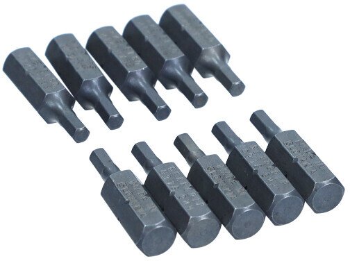 ROOKS BIT DO WKRĘTARKI 1/4"X 25 MM X HEX 3, UDAROWY CVMO-S, KOMPLET 10 CZ.