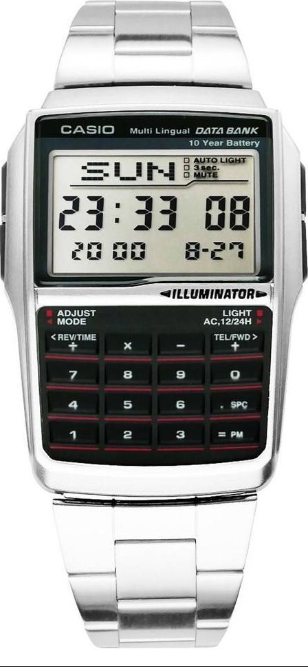 Zegarek Casio Zegarek Męski Casio DATABANK CALCULATOR STEEL