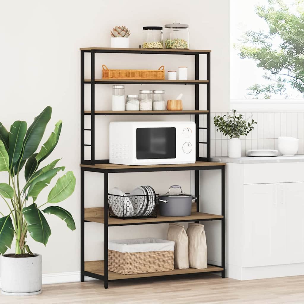 vidaXL Półka kuchenna Dąb rzemieślniczy 100 x 40 x 168 cm