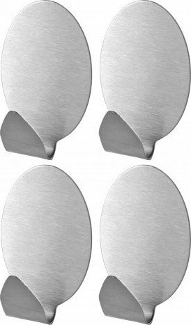 Galicja Haczyki samoprzylepne owalne chrom 4 szt Niko